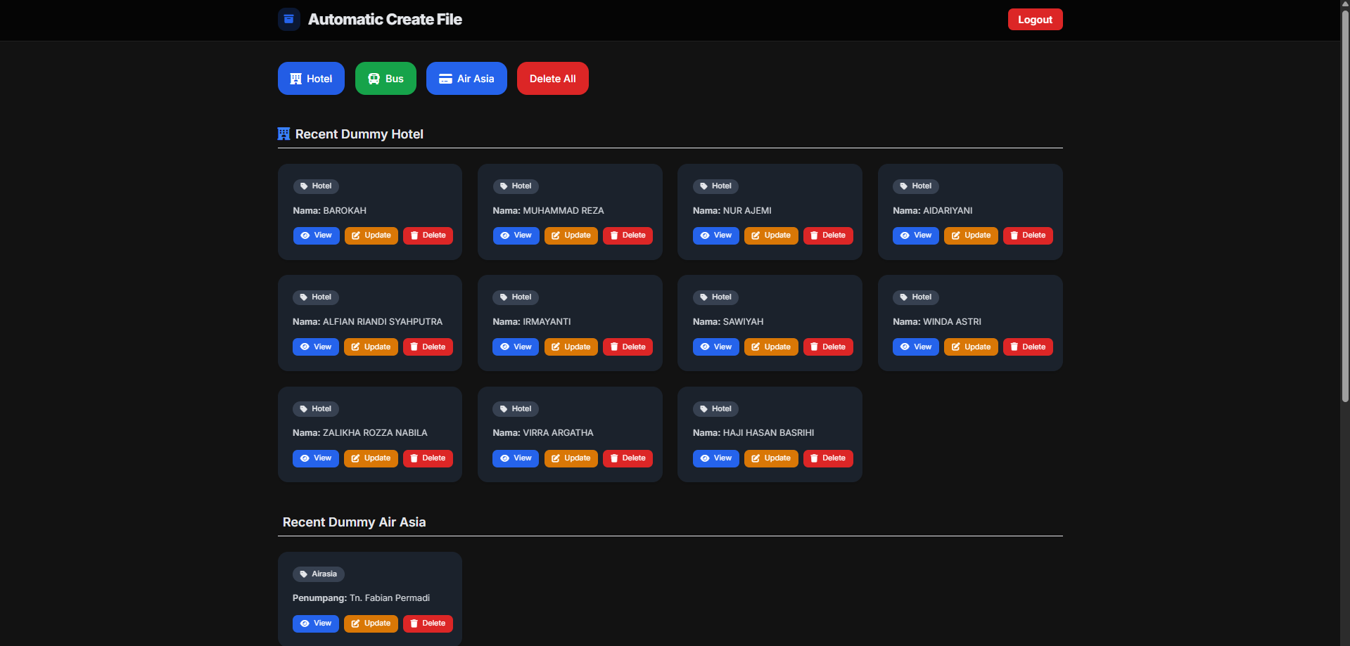 Aplikasi Tiket Dummy
